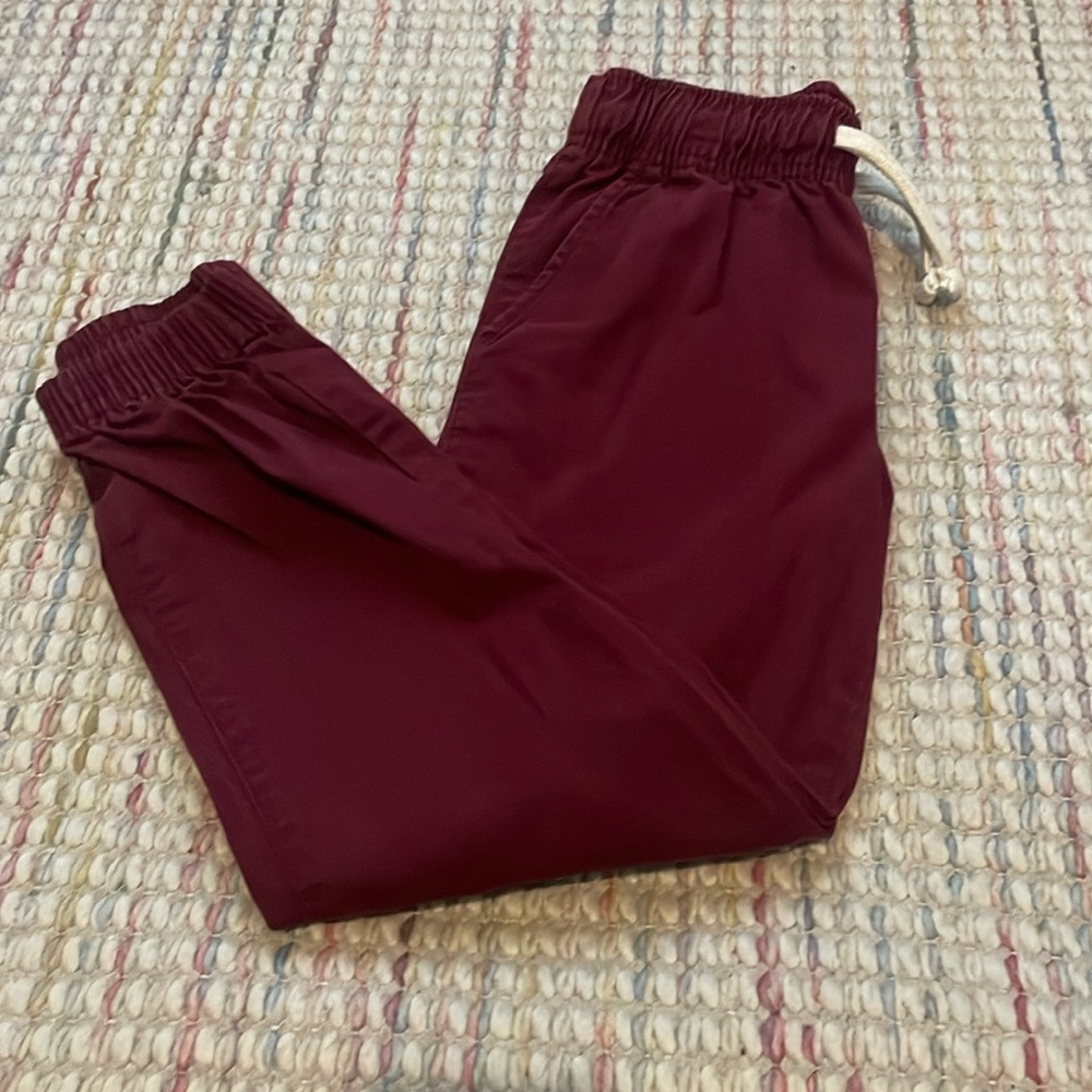 Burgundy Cotton Jogger sz 7